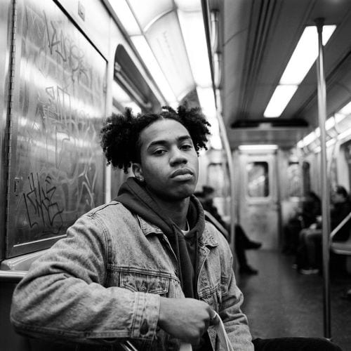 Cinematic black and white, example 1